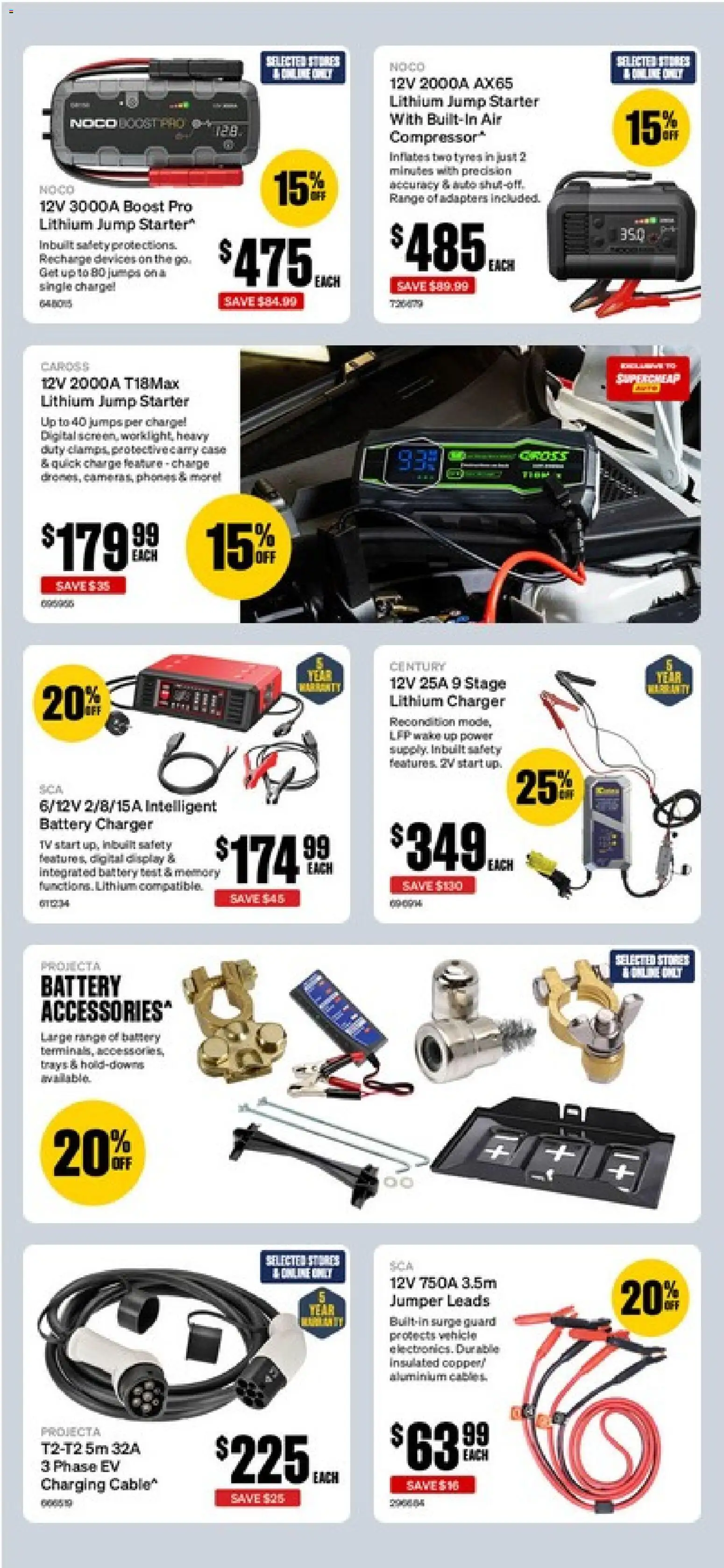 Supercheap Auto catalogue - valid from 08.04.2026 | Page: 28 | Products: Charger, Jumper, Tv, Case