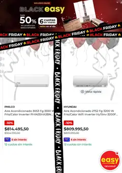 Vista previa Easy Black Friday válido desde el 28.11.2025 | Página: 2 | Productos: Aire acondicionado