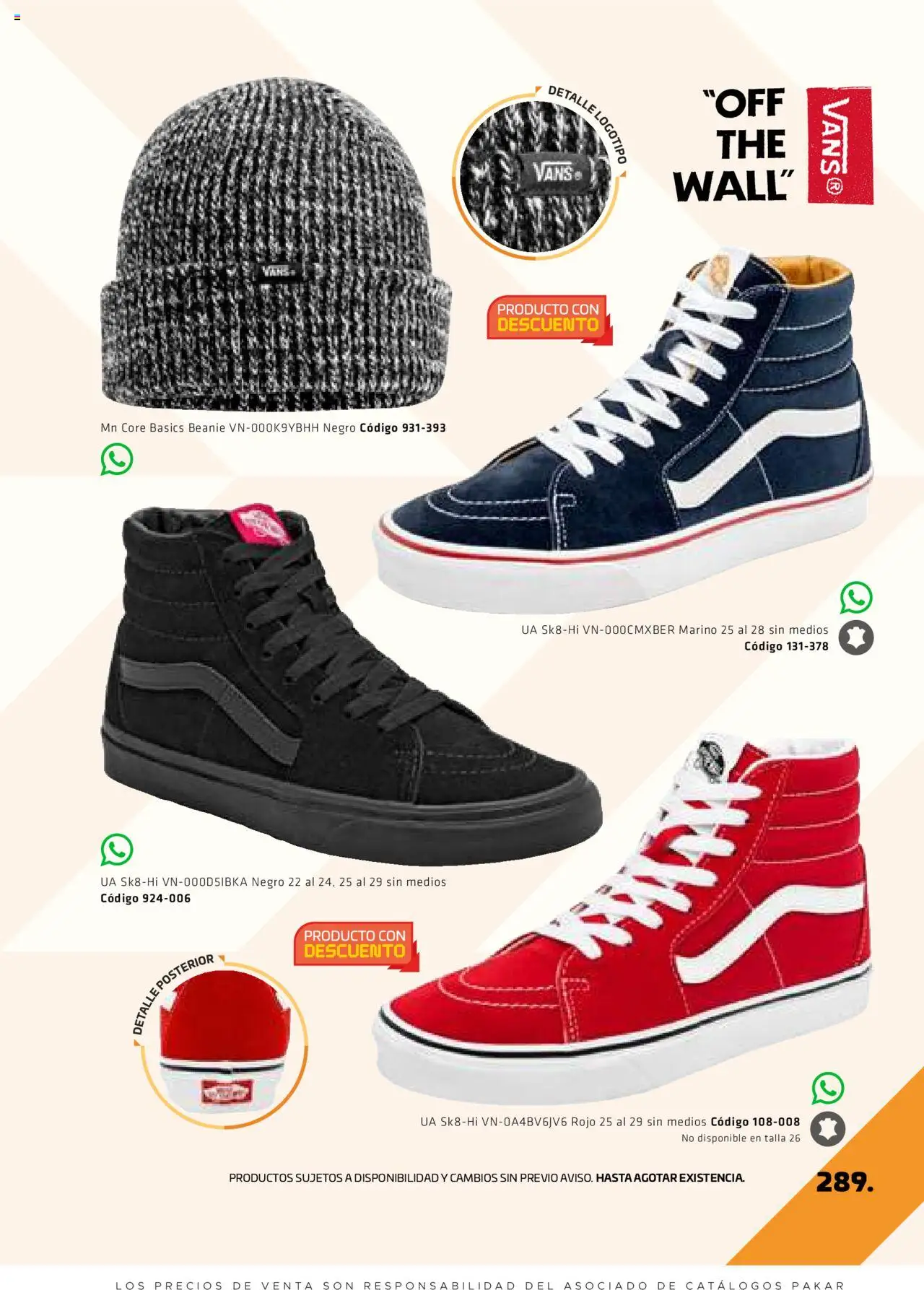 Nuevas ofertas de SC Pakar válidas en toda la República Mexicana desde el 29.08.2025. ¡Encuentra las mejores ofertas en SC Pakar - Catálogo Otoño Men Tomo 1! | Página: 289