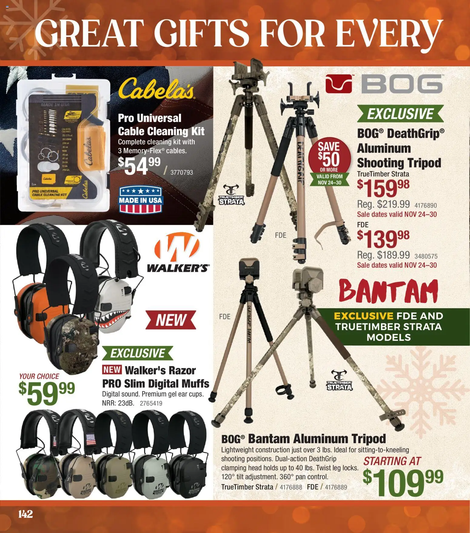 Cabela's Christmas Gift Guide 25 - valid from 01.11.2025 | Page: 142 | Products: Pan, Cable