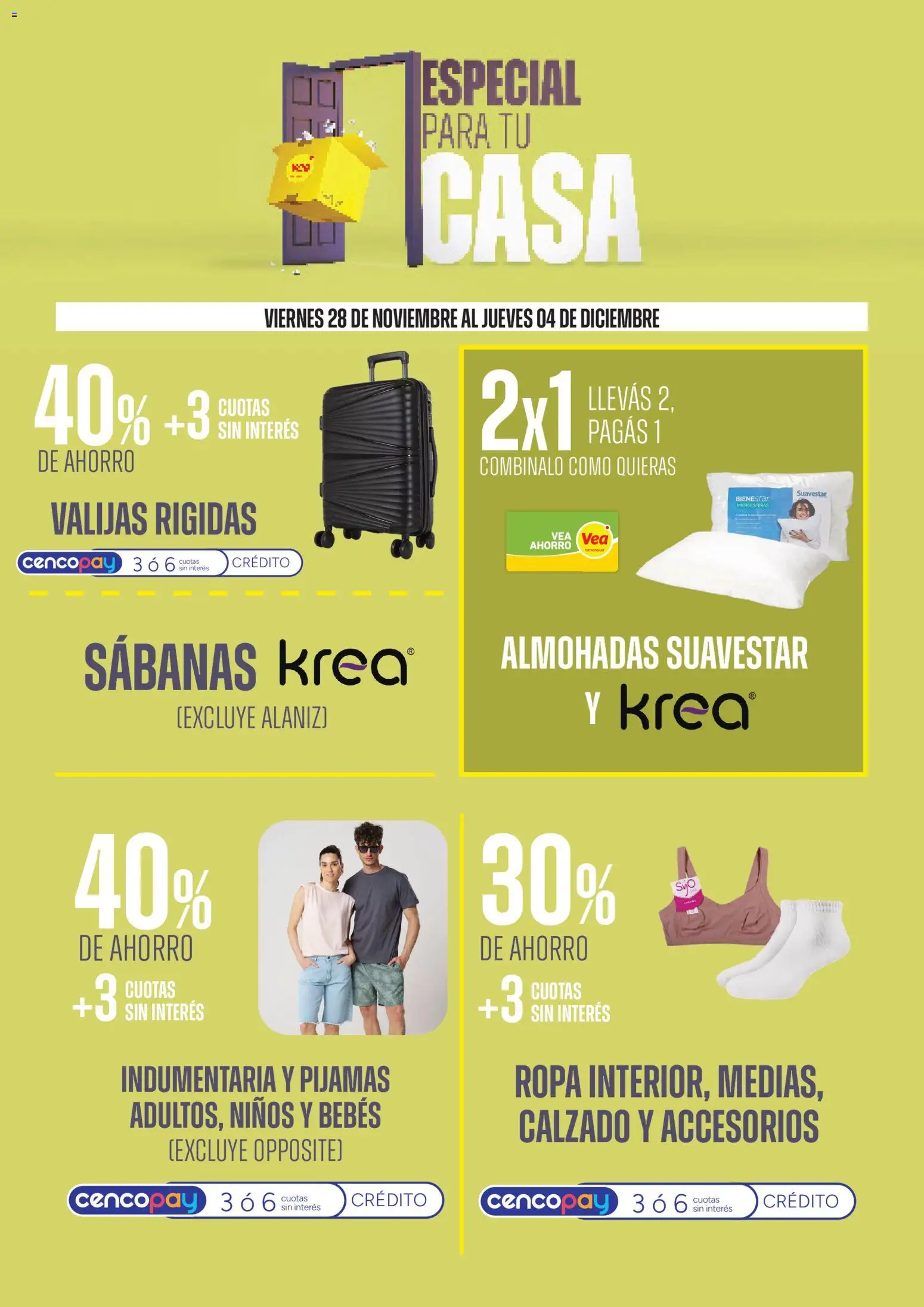 Vea - Ofertas especial para tu casa │ válido desde el 28.11.2025 | Página: 10 | Productos: Sabanas, Ropa