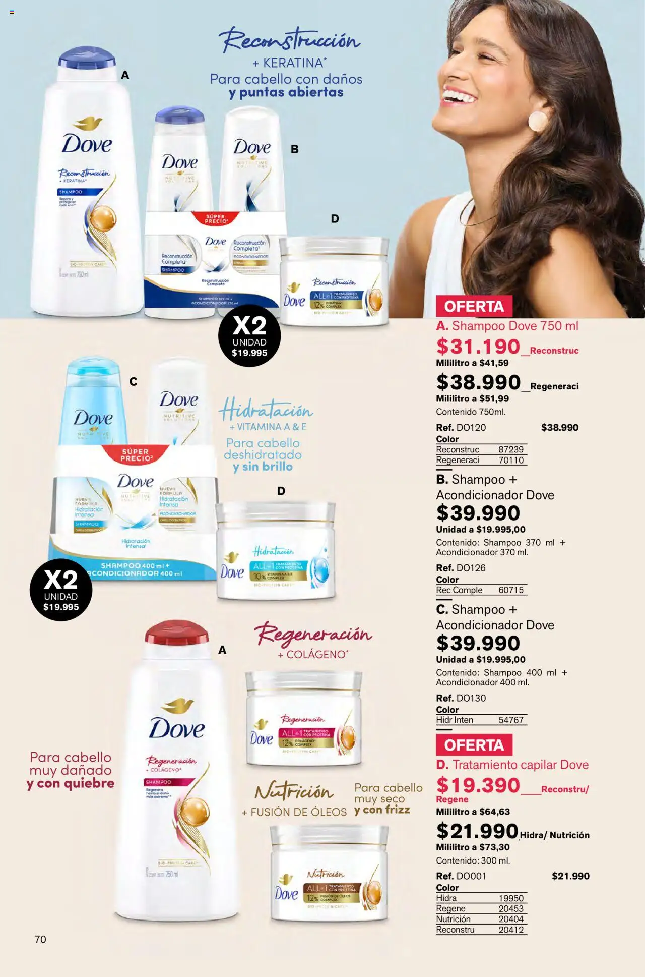 Leonisa revista - valida desde el 24.08.2025 | Página: 70 | Productos: Shampoo, Brillo, Acondicionador