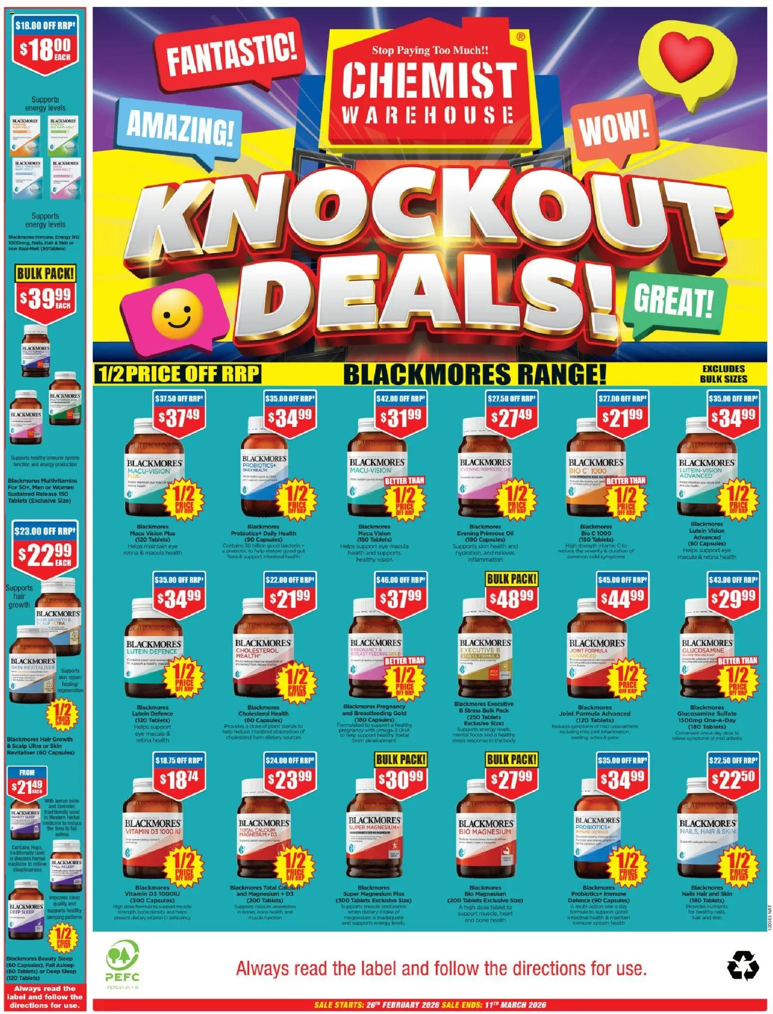 Chemist Warehouse catalogue - valid from 26.02.2026 | Page: 40 | Products: Lemon, Tablet, Herbal, Vitamin