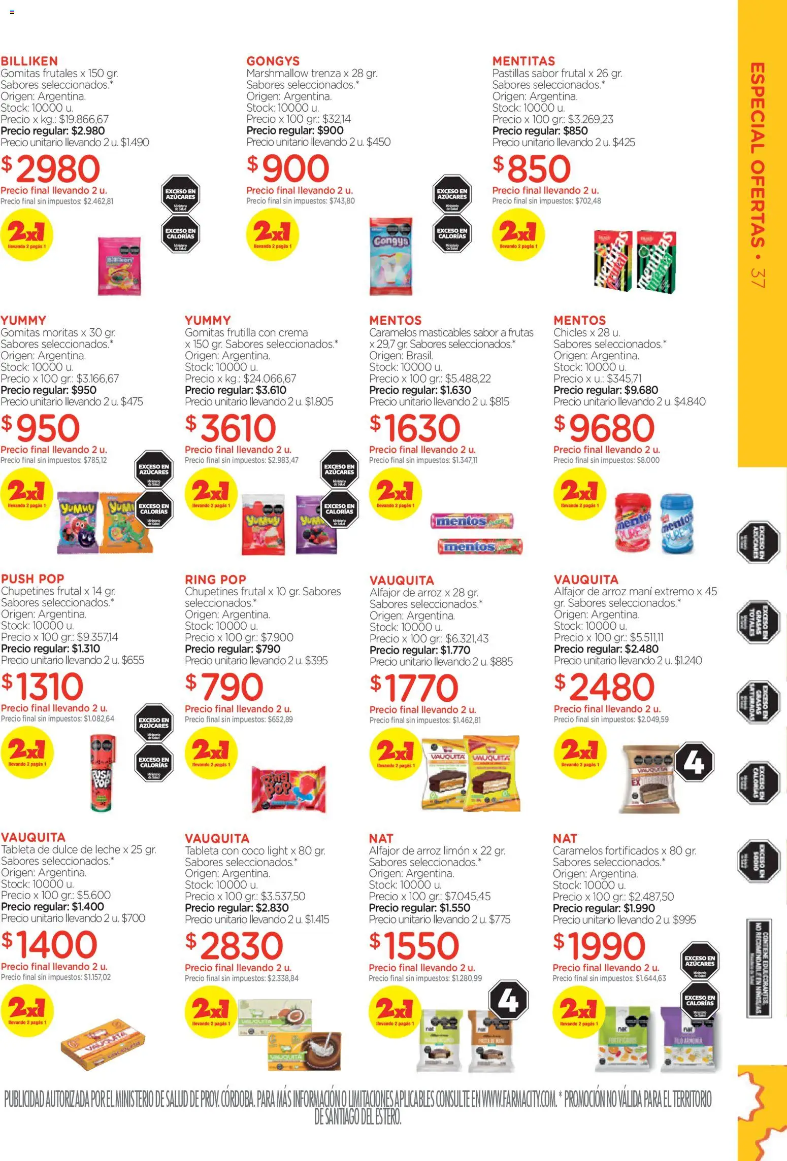 Farmacity catálogo │ válido desde el 03.03.2026 | Página: 37 | Productos: Dulce de leche, Limón, Leche, Alfajor