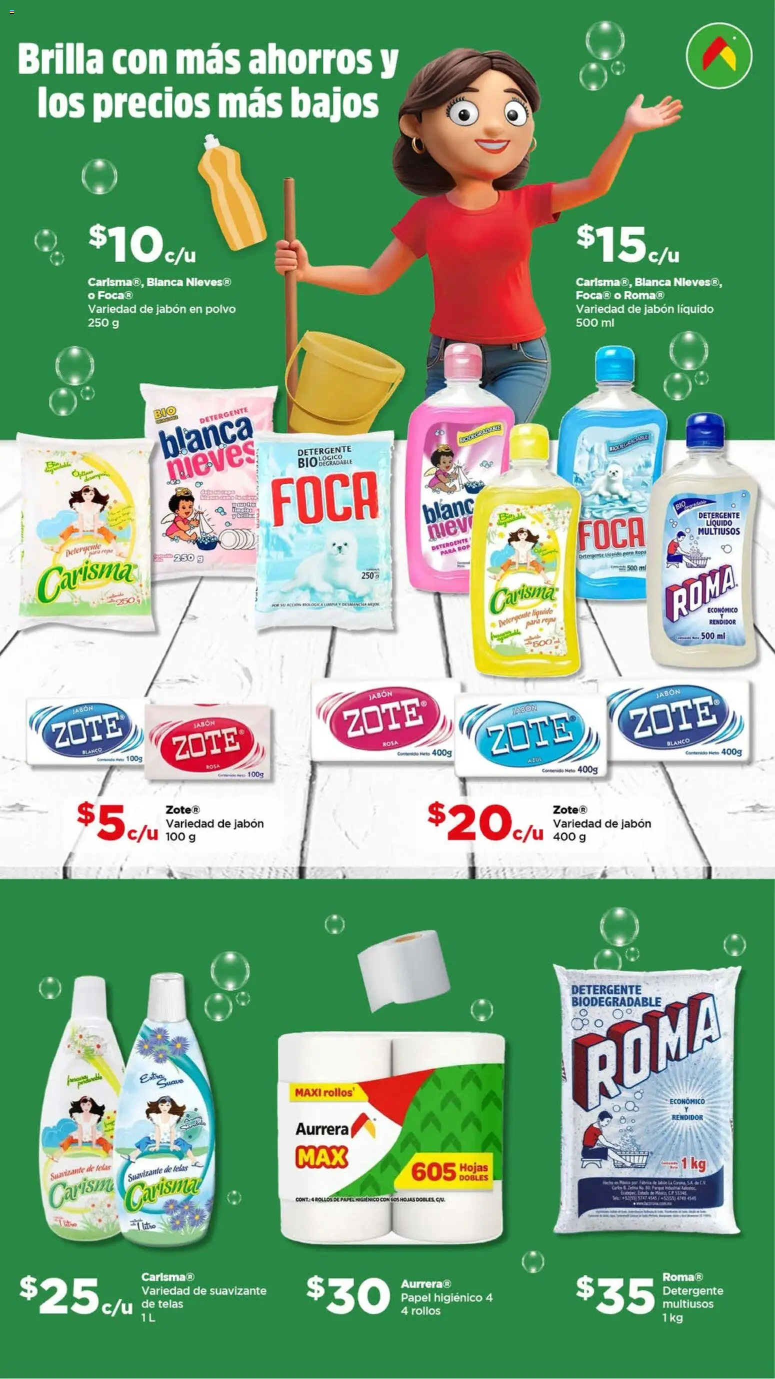 Nuevas ofertas de Bodega Aurrerá válidas en toda la República Mexicana desde el 26.12.2025. ¡Encuentra las mejores ofertas en Bodega Aurrerá folleto Feria de la limpieza! | Página: 2 | Productos: Suavizante de telas, Ropa, Polvo, Jabón