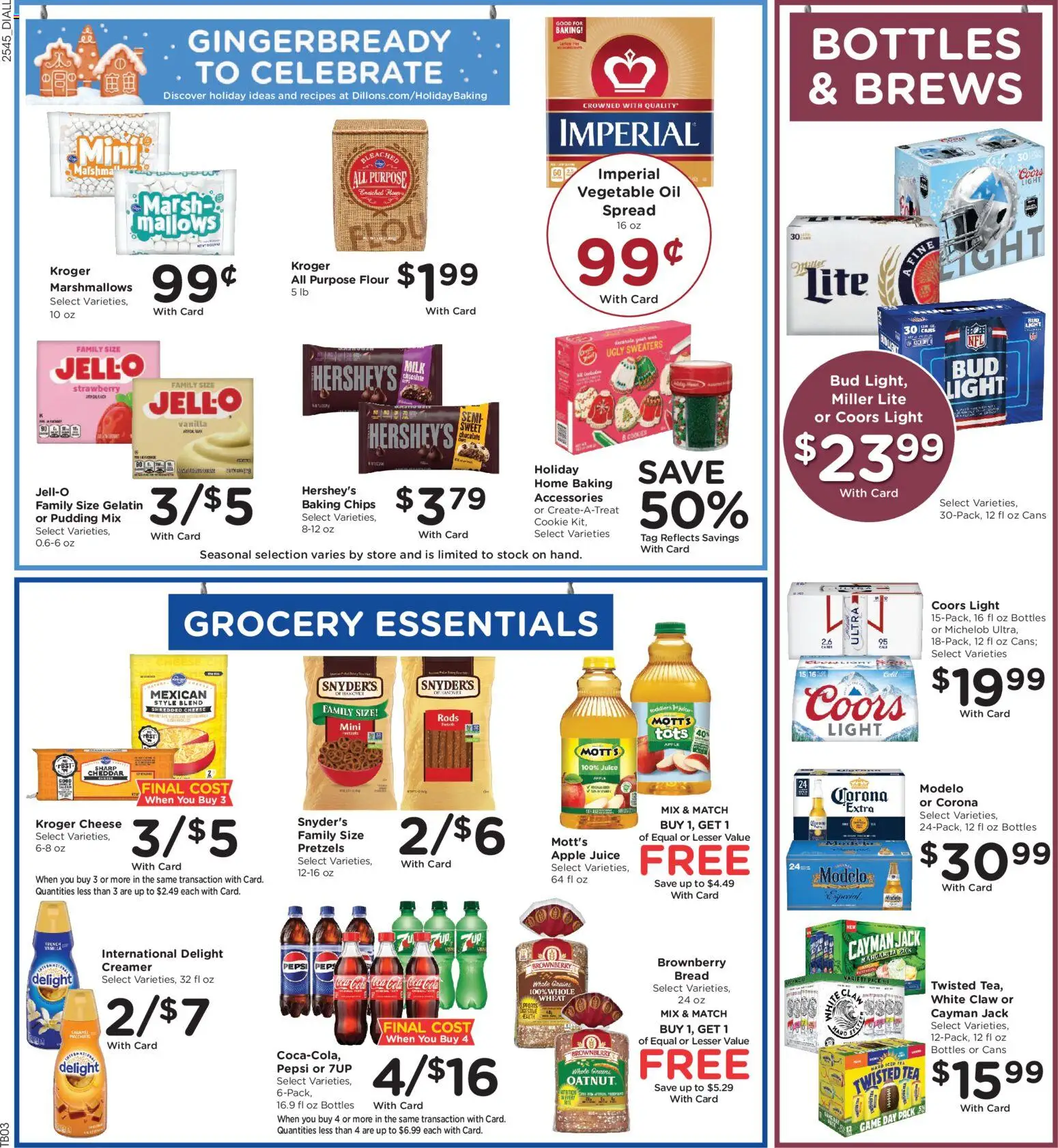 Dillons Weekly Ad - KS - valid from 10.12.2025 | Page: 7 | Products: Cheese, Oil, Tea, Game