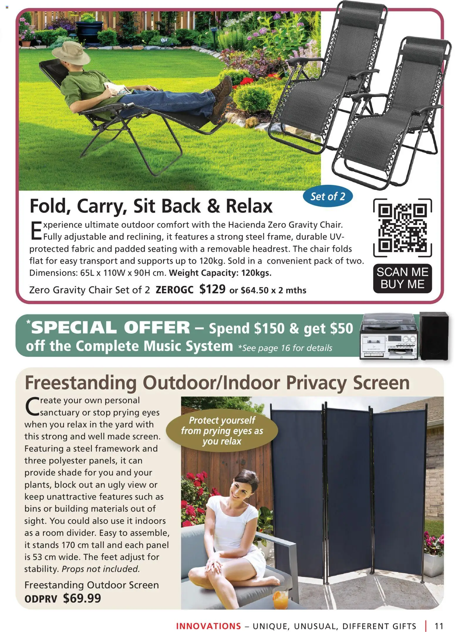 Innovations catalogue - valid from 25.02.2026 | Page: 11 | Products: Chair, Weight, Screen