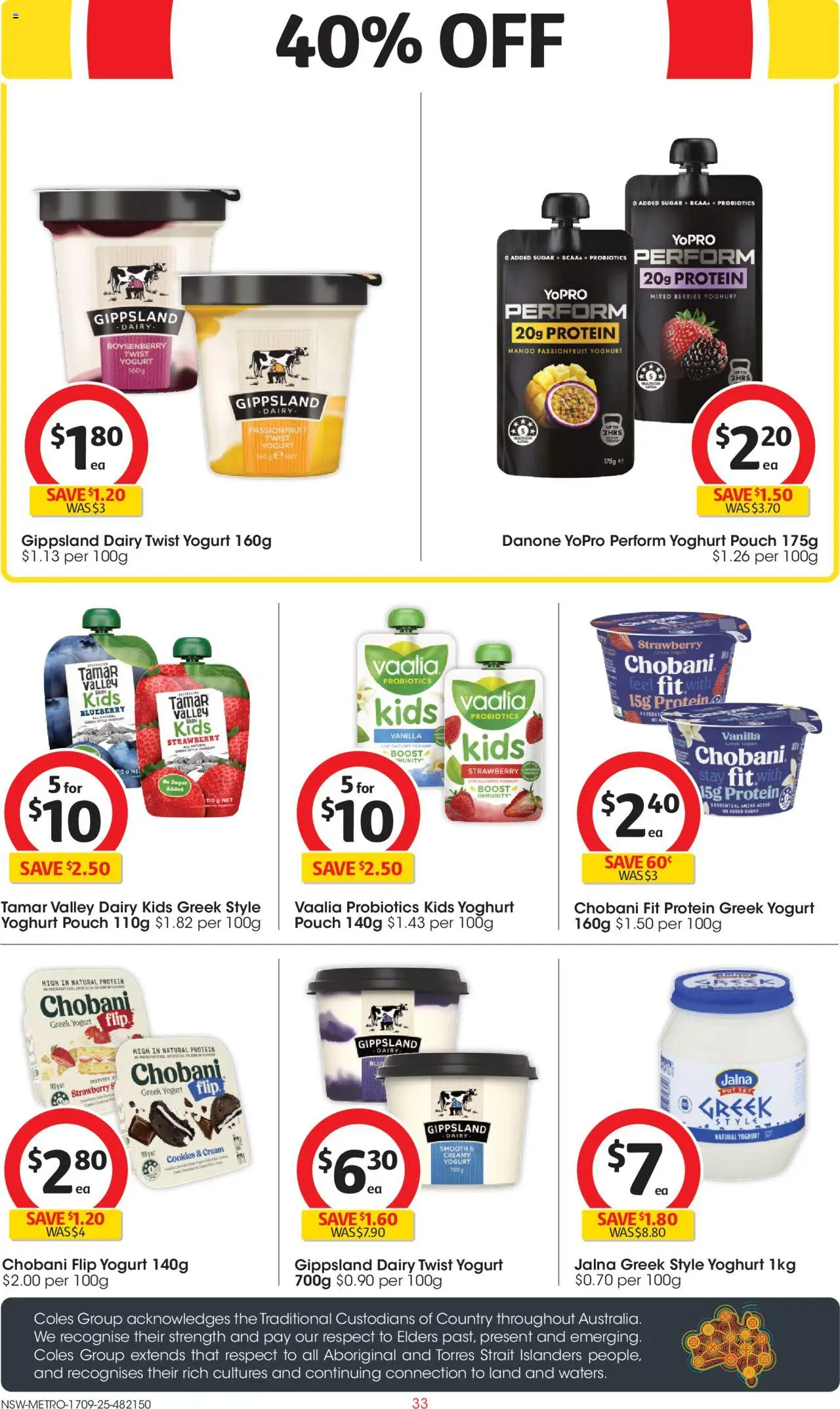Coles catalogue - valid from 17.09.2025 | Page: 33 | Products: Dairy, Passionfruit, Sugar, Mango