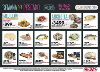 Vista previa Coto Semana del pescado válido desde el 18.08.2025