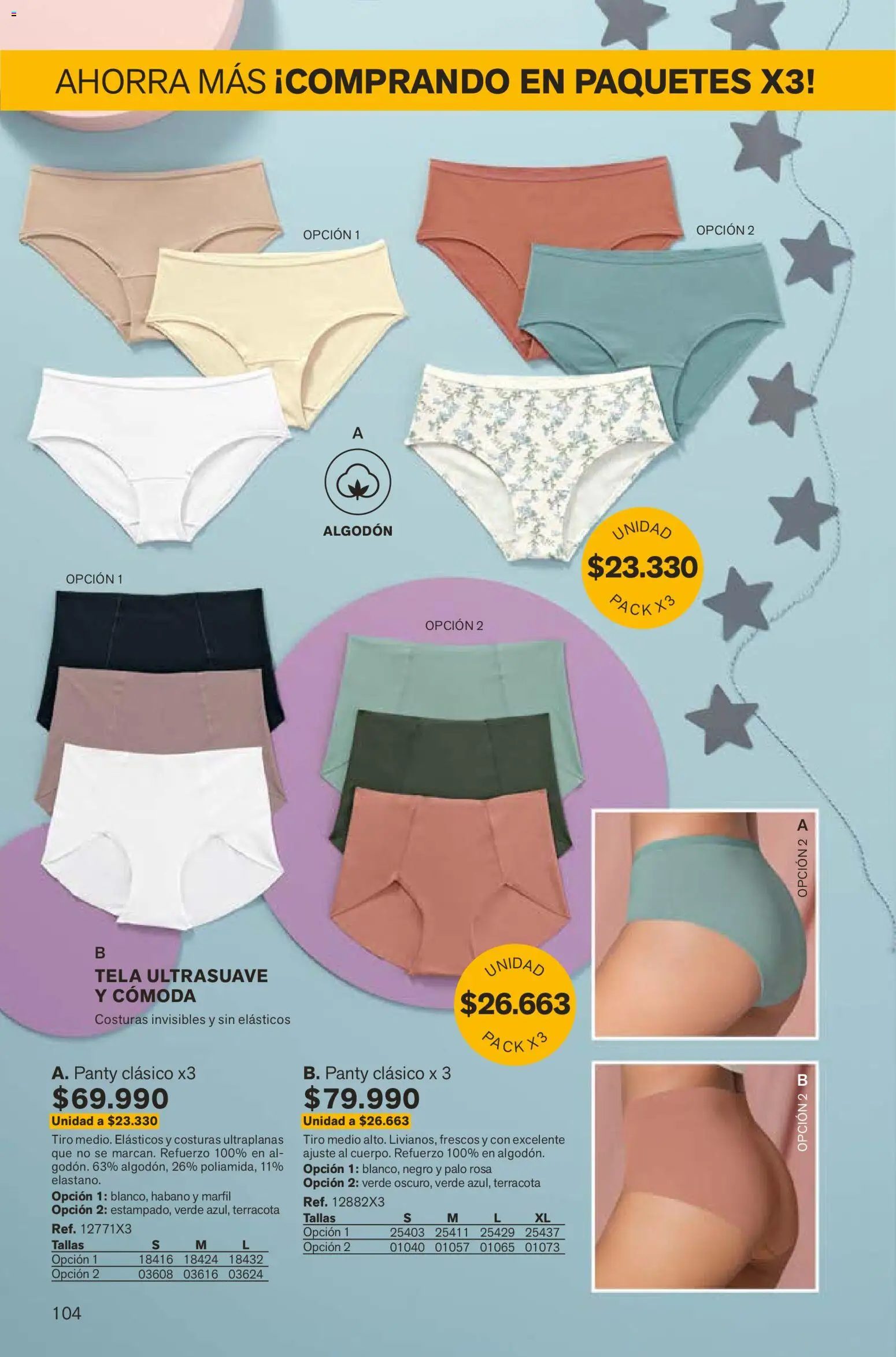 Leonisa revista - valida desde el 07.12.2025 | Página: 104 | Productos: Algodón, Cómoda