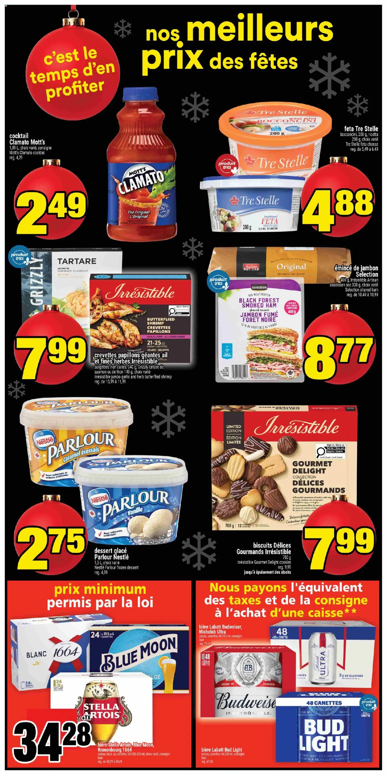 Super C flyer valid from 04.12.2025 | Page: 3 | Products: Cookies, Cheese, Ham, Beer