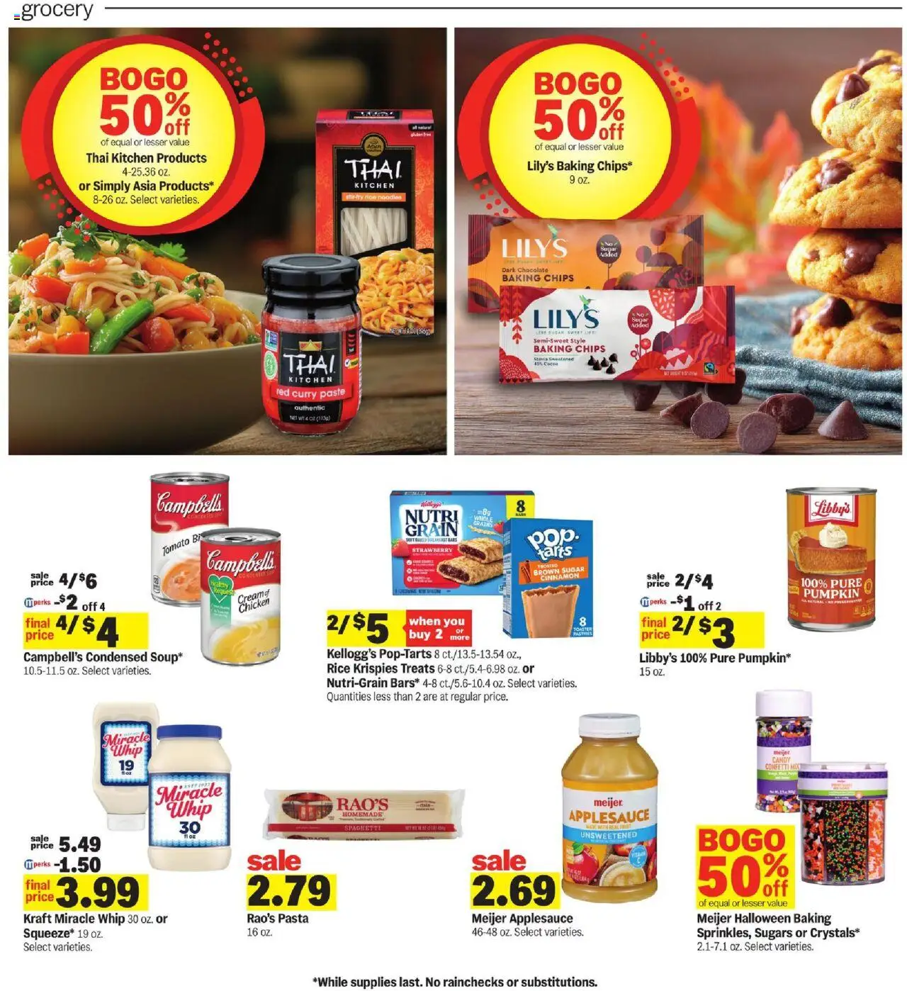 Meijer Weekly Ad - MI - valid from 15.10.2025 | Page: 24 | Products: Toaster, Rice, Noodles, Pumpkin
