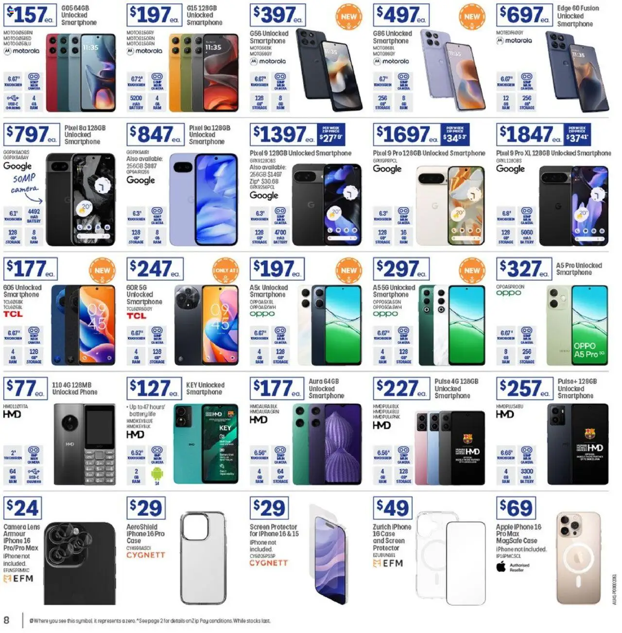 Officeworks catalogue - valid from 07.08.2025 | Page: 8 | Products: Phone, Smartphone, Iphone, Case