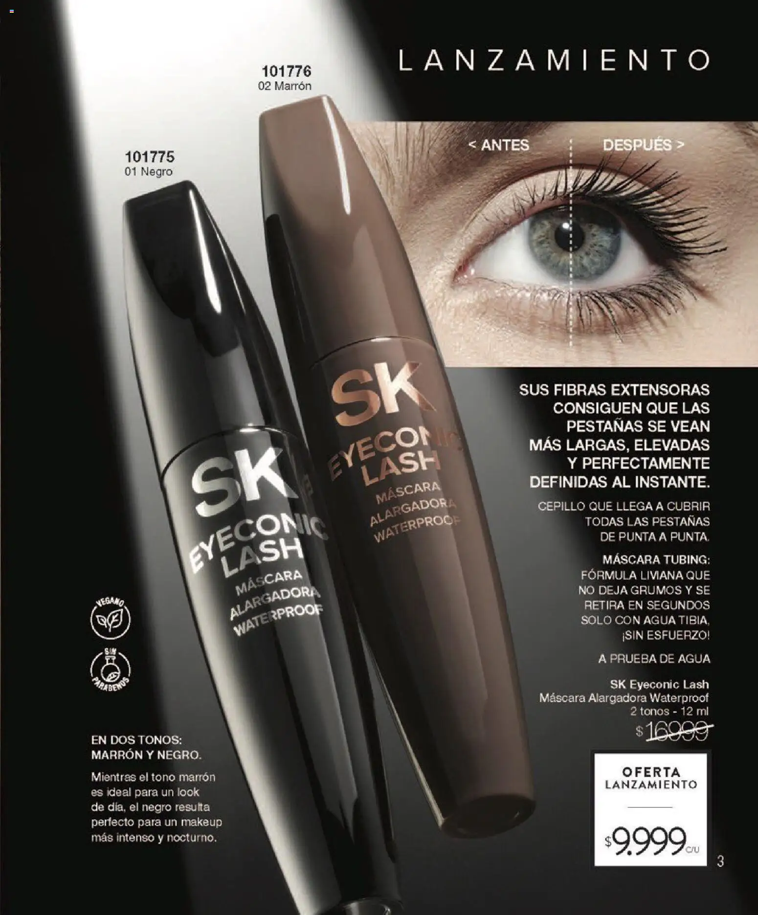 Violetta - Violetta Cosméticos │ válido desde el 18.03.2026 | Página: 3 | Productos: Cepillo, Máscara, Agua