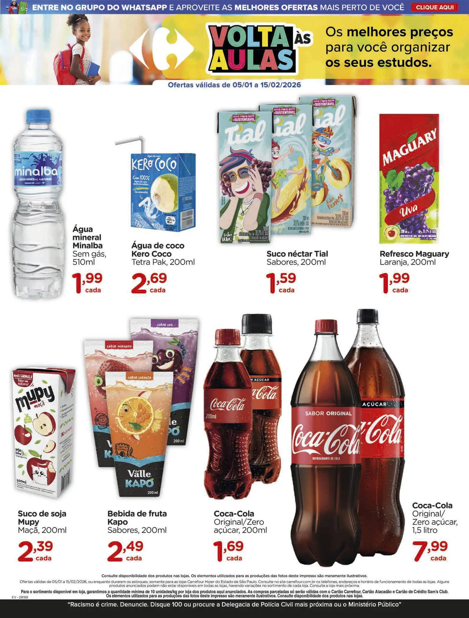 Carrefour Folheto - válido de 05.01.2026 | Página: 15 | Produtos: Refresco, Cola, Açúcar, Refrigerante