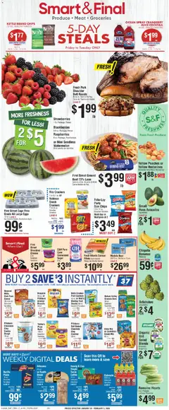 Preview of Smart & Final weekly ads valid from 30.01.2026