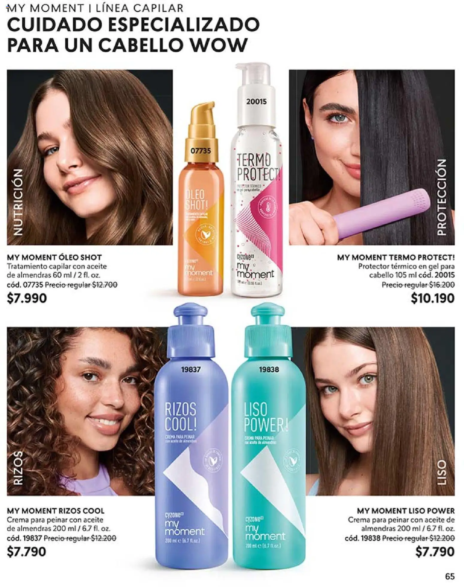 Catálogo CyZone Campaña 5 │ válido desde el 01.03.2026 | Página: 65 | Productos: Termo, Almendras, Aceite, Crema