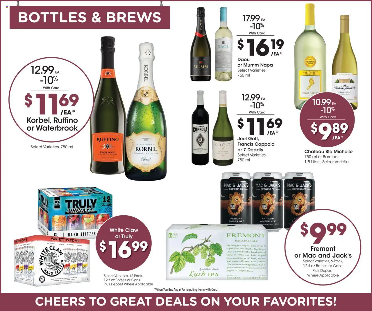 Fred Meyer Weekly Ad - valid from 06.08.2025 | Page: 12 | Products: Wine, Beer