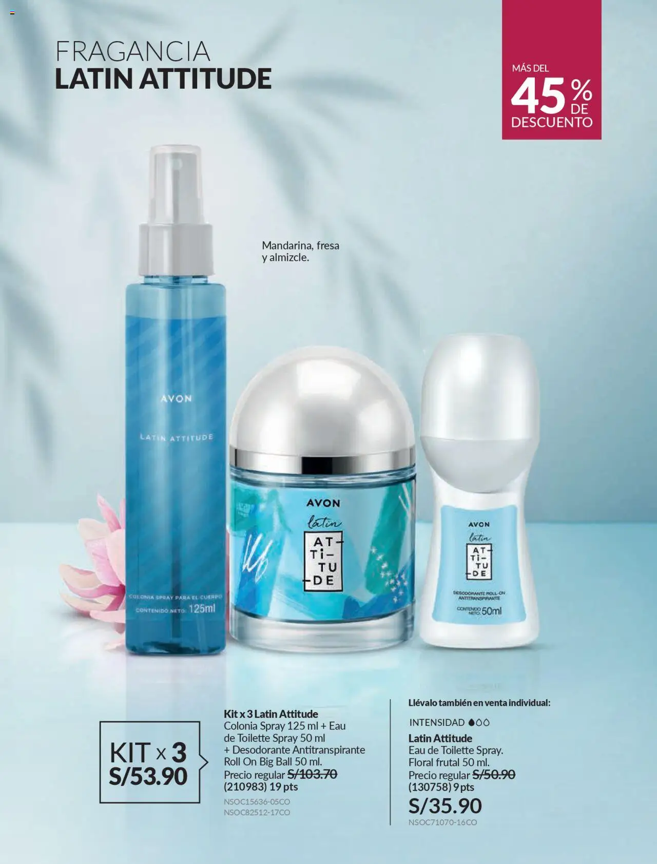 Catálogo Avon válido desde 11.08.2025 | Página: 95 | Productos: Desodorante, Antitranspirante, Fragancia, EAU de Toilette