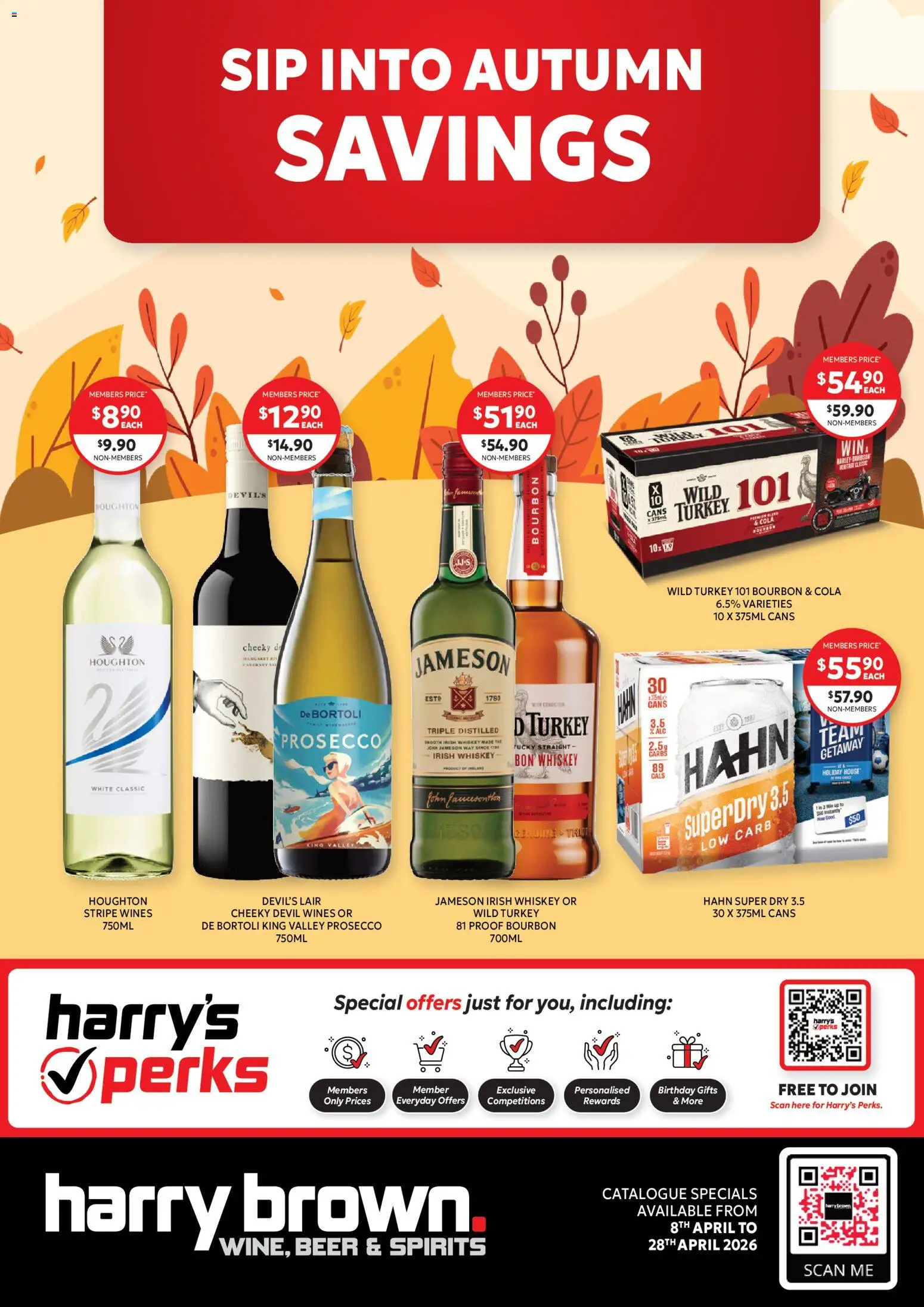 Harry Brown catalogue - valid from 08.04.2026 | Page: 1 | Products: Beer, Bourbon, Whiskey, Turkey