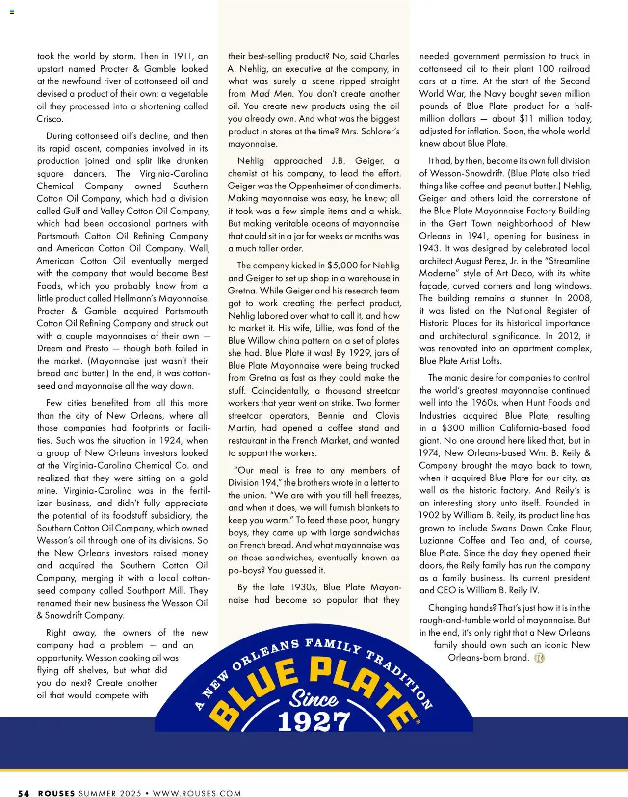 Rouses Magazine Summer 2025 - valid from 01.09.2025 | Page: 56 | Products: Bread, Coffee, Tea, Mayonnaise