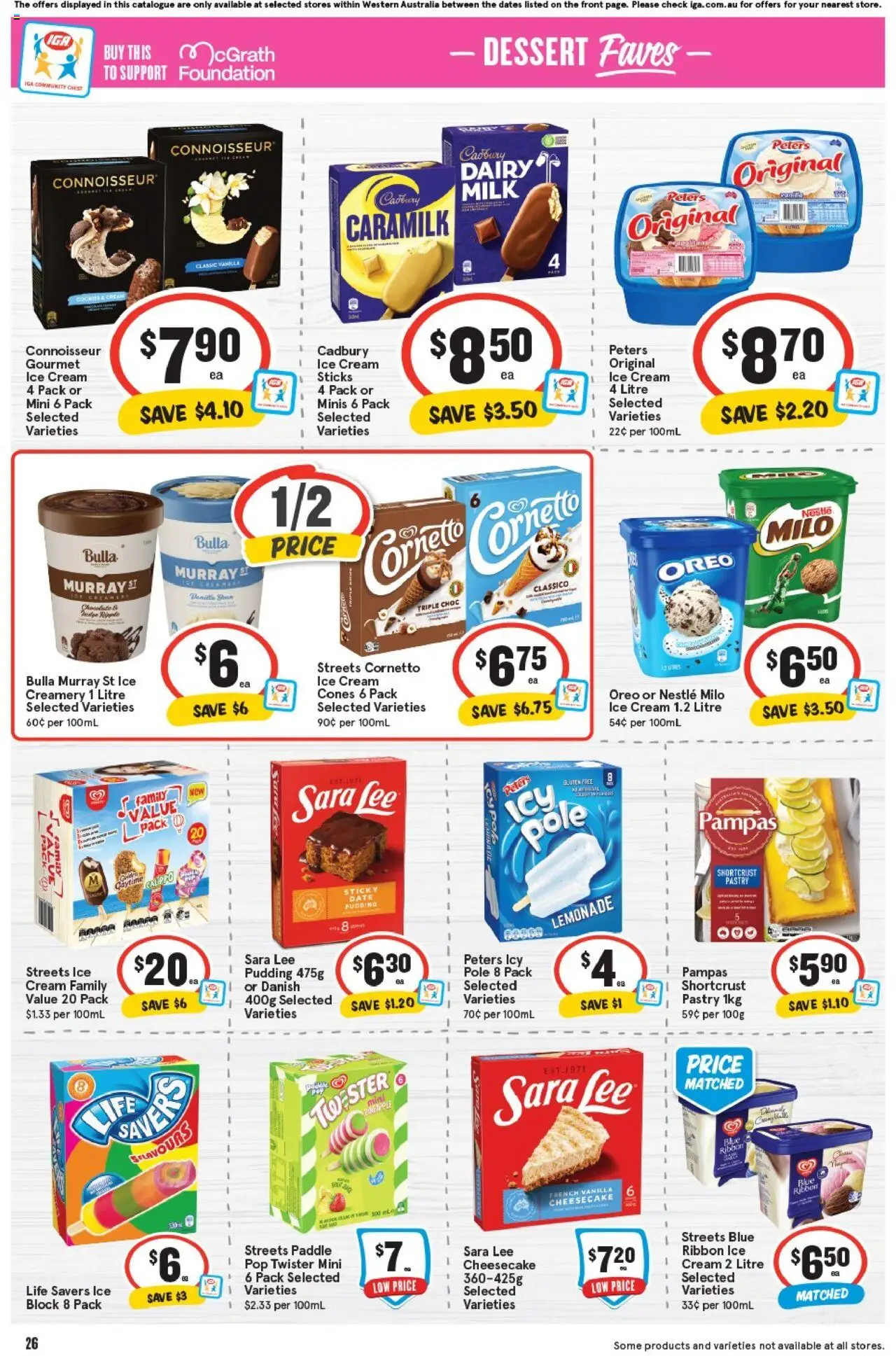 IGA catalogue - valid from 24.09.2025 | Page: 29 | Products: Milk, Pudding, Ice cream, Foundation