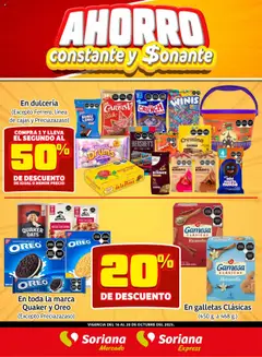 Vista previa de Soriana - Fin de Semana Mercado: Ags, Nay, Jal, Qro, Col, Mich, Gto, Hgo, Tlax, Mor, Pue, Gro, Oax, Edo. de Mex, CDMX, Zac y SLP, nuevo folleto de la tienda, válido en México a partir del 16.10.2025