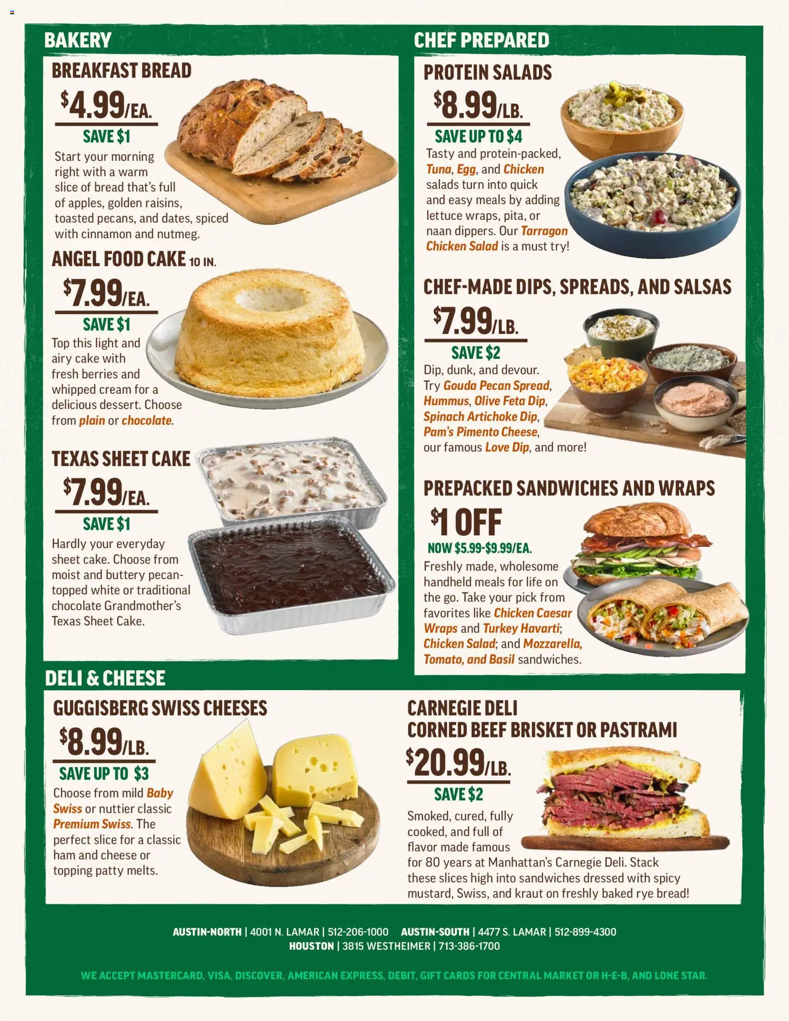 Central Market Weekly Ad - valid from 04.03.2026 | Page: 6 | Products: Bread, Cream, Salad, Angel Food Cake