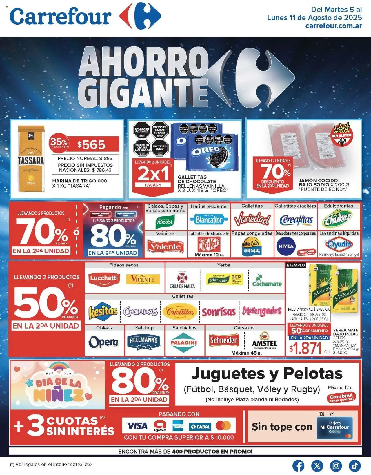 Carrefour ofertas - Comodoro │ válido desde el 05.08.2025 | Página: 2 | Productos: Mate, Jamón cocido, Ketchup, Chocolate