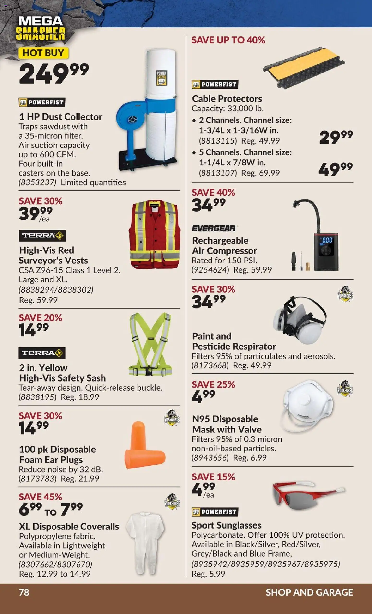 Princess Auto flyer valid from 10.03.2026 | Page: 83 | Products: Cable, Mask
