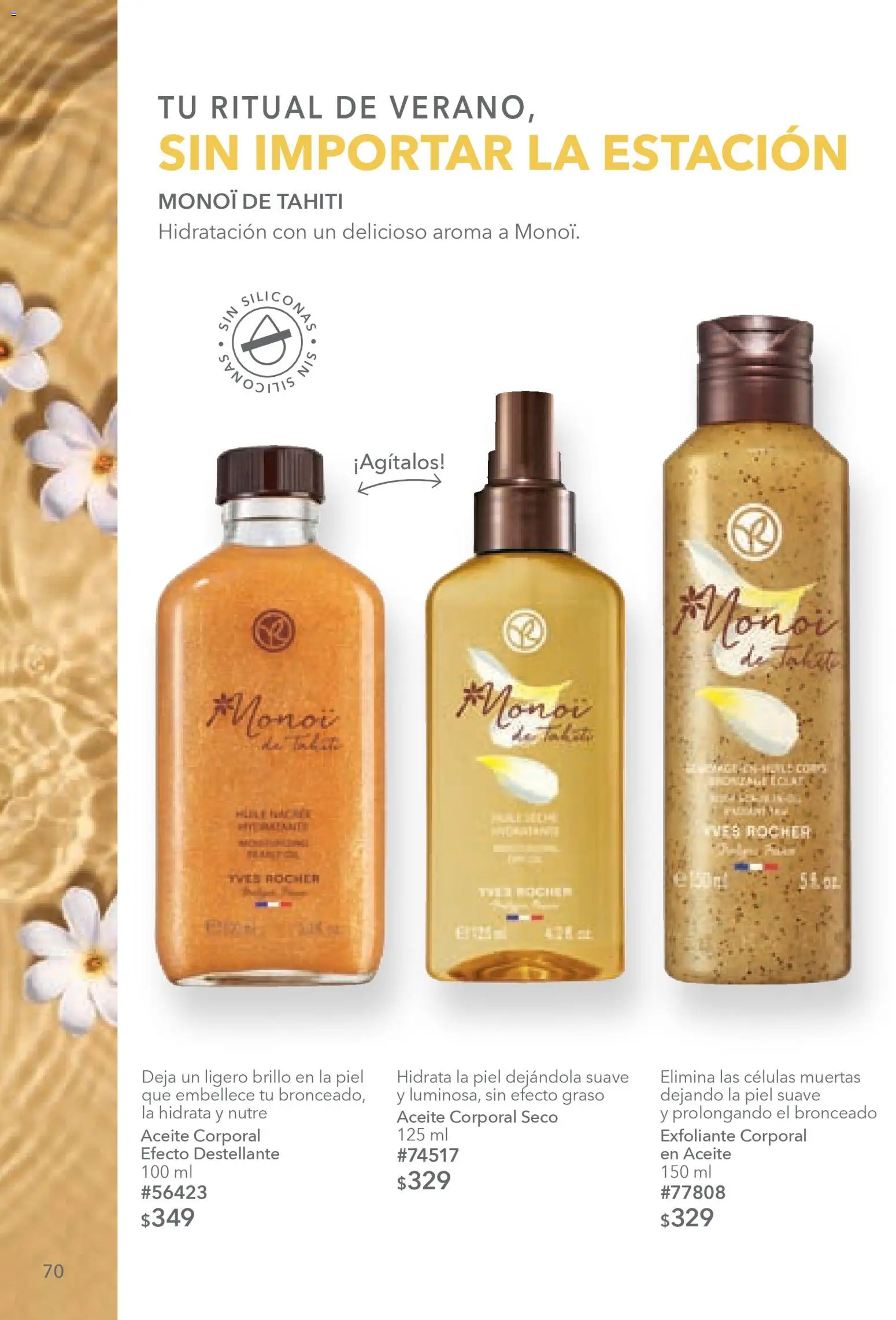 Nuevas ofertas de Yves Rocher válidas en toda la República Mexicana desde el 03.03.2026. ¡Encuentra las mejores ofertas en Yves Rocher campaña 4 2026! | Página: 72 | Productos: Exfoliante corporal, Brillo, Aceite