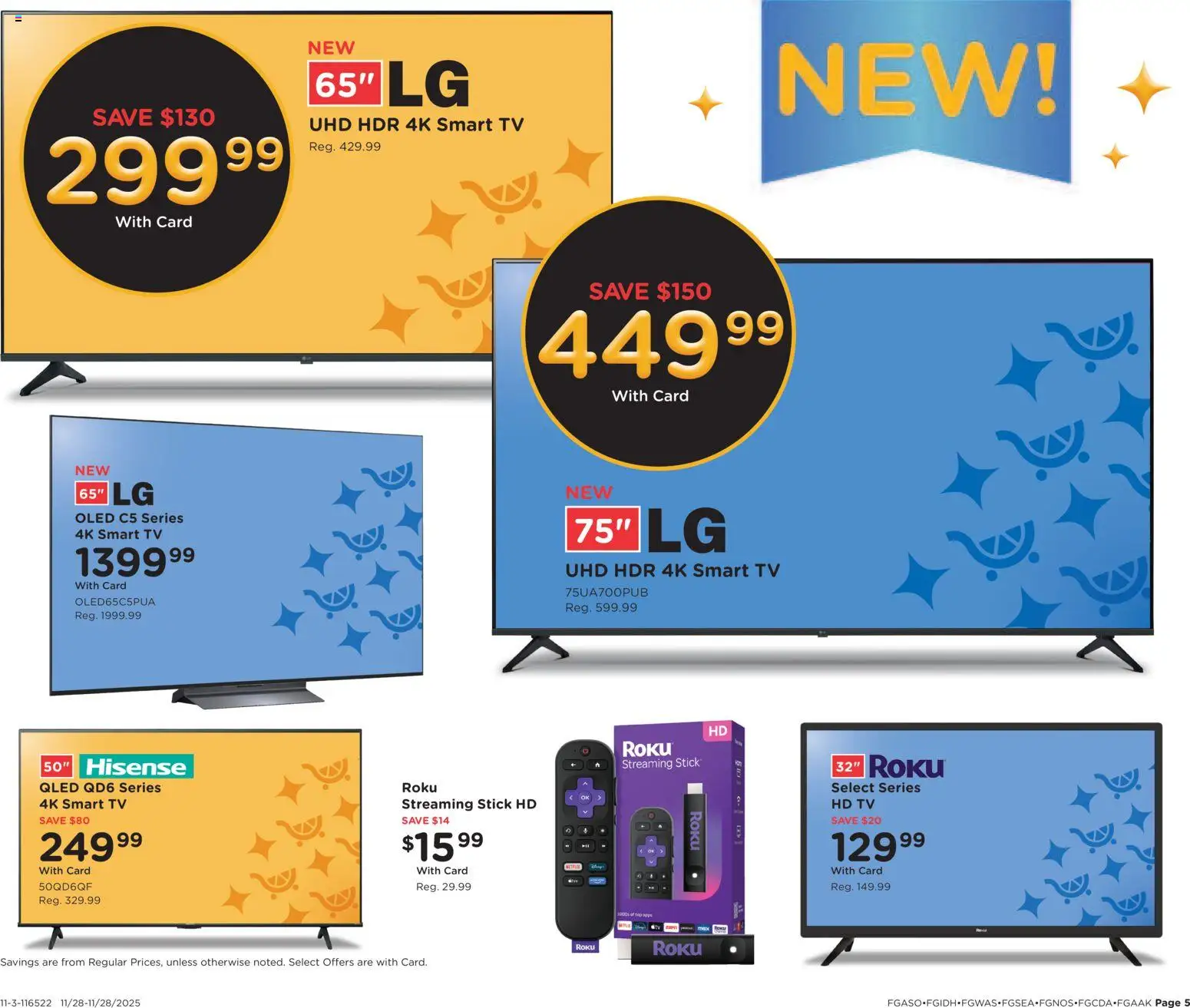 Fred Meyer Home & Apparel - valid from 28.11.2025 | Page: 6 | Products: Tv