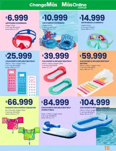 Vista previa Changomas Catálogo Verano válido desde el 28.11.2025 | Página: 16 | Productos: Colchoneta, Chaleco, Antiparras