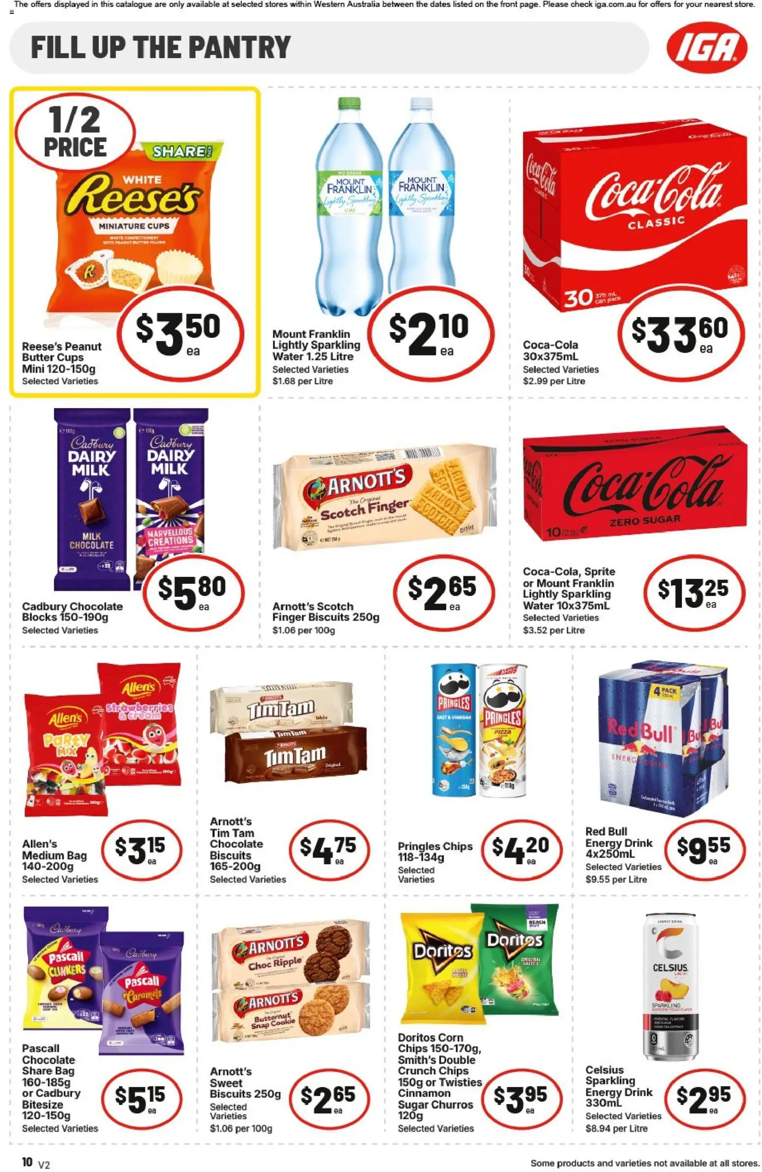 IGA catalogue - valid from 22.04.2026 | Page: 10 | Products: Bread, Pizza, Cream, Bakery