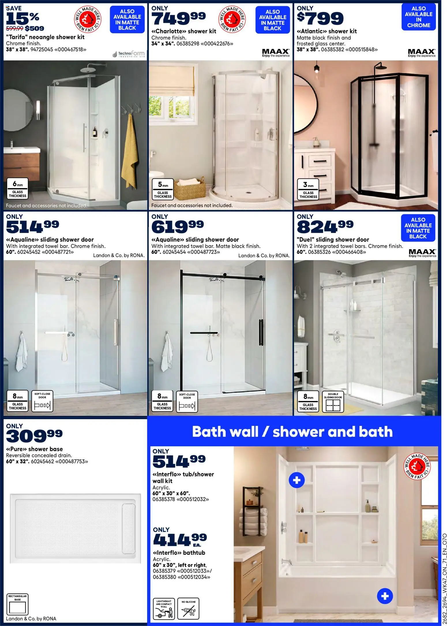 Rona flyer valid from 18.12.2025 | Page: 14 | Products: Bath, Shower