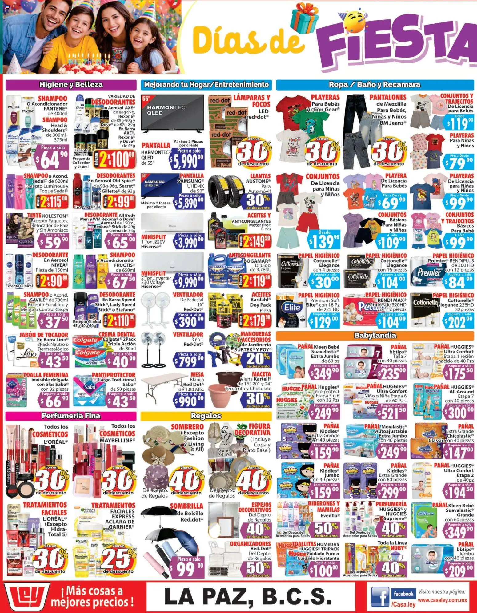 Nuevas ofertas de Casa Ley válidas en toda la República Mexicana desde el 18.04.2026. ¡Encuentra las mejores ofertas en Casa Ley folleto Autoservicio La Paz, BCS! | Página: 3 | Productos: Pantalones, Toallitas húmedas, Papel higiénico, Fragancia