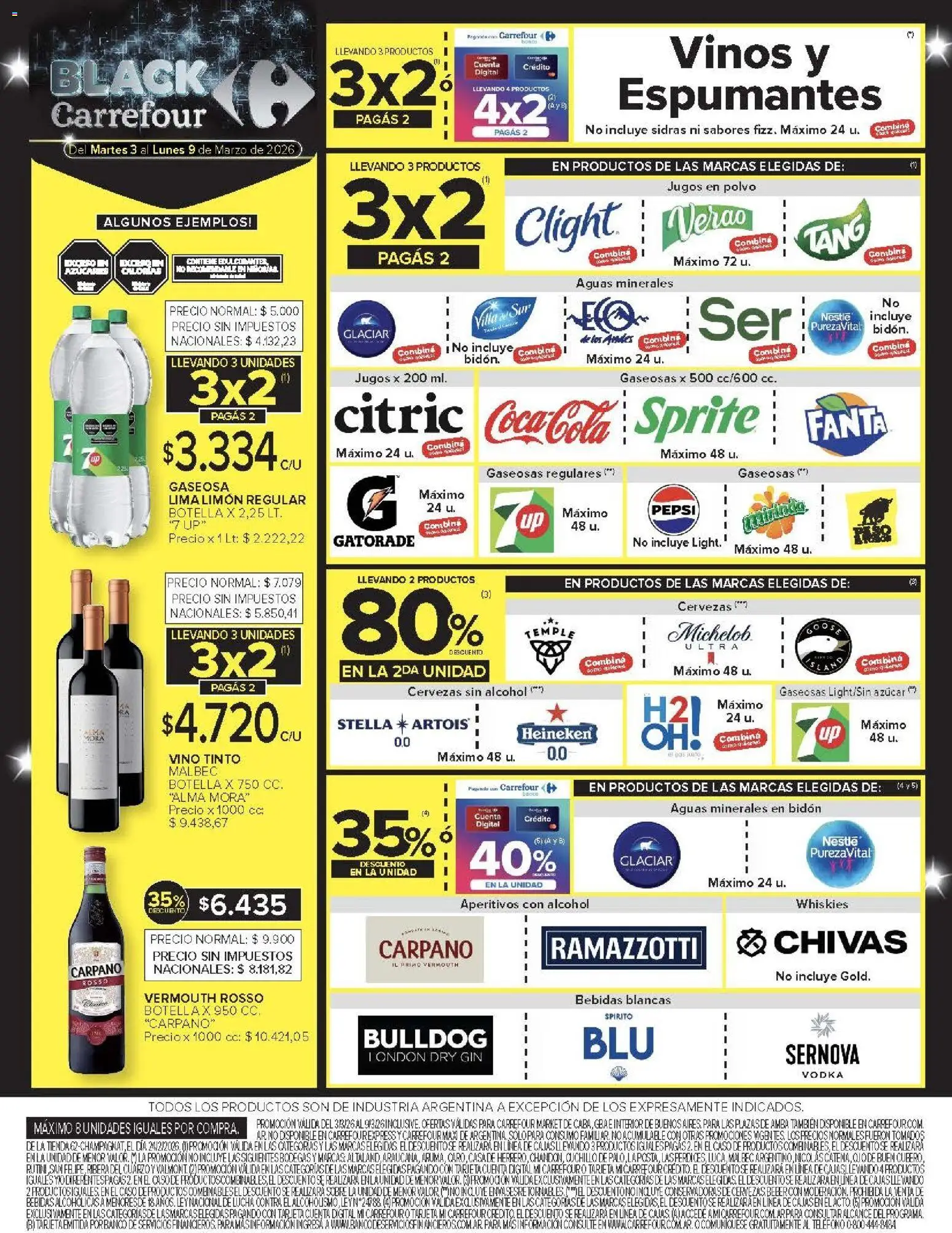 Carrefour ofertas │ válido desde el 03.03.2026 | Página: 46 | Productos: Caso, Sobre, Bidón, Gaseosa