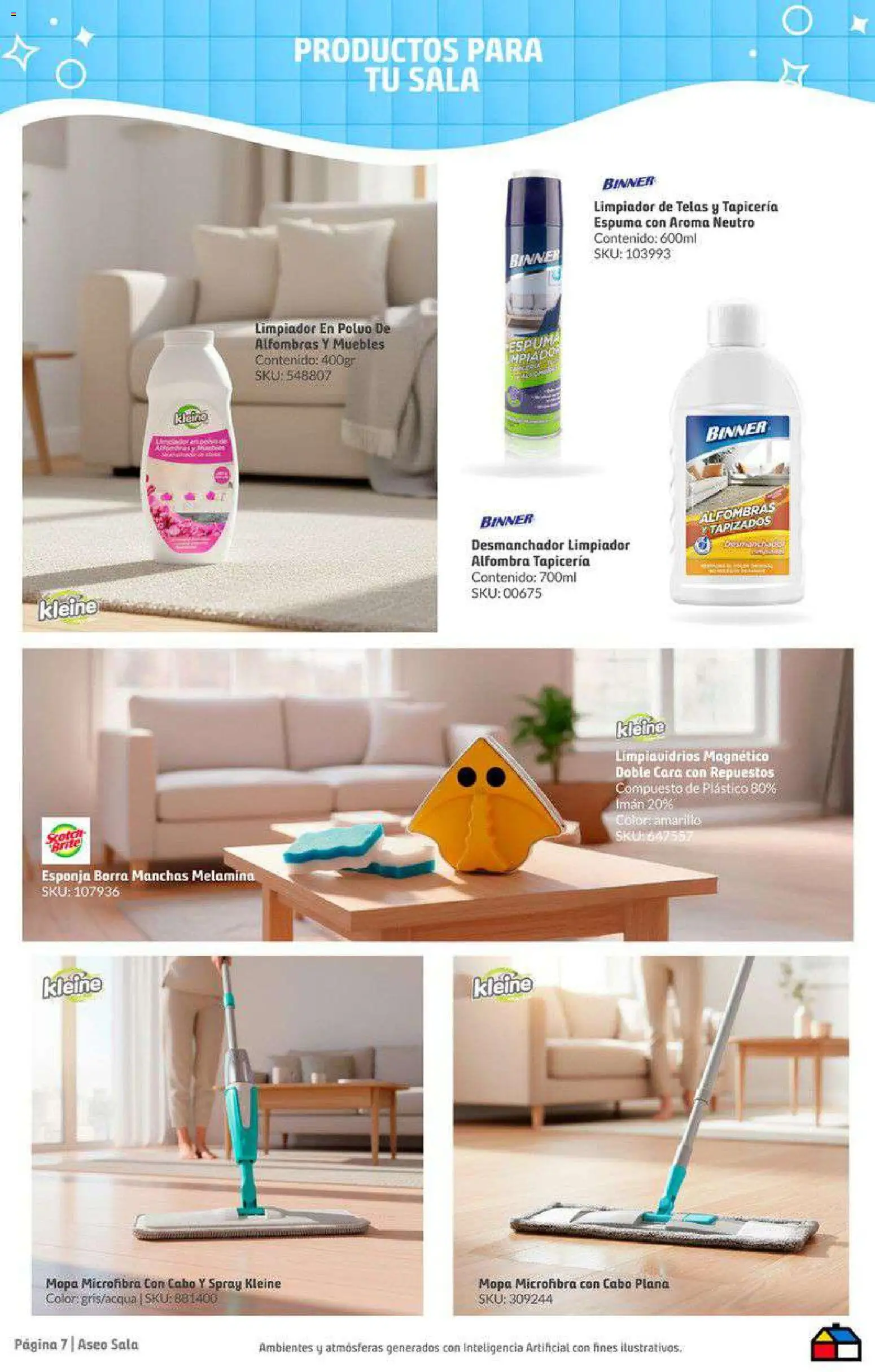 Homecenter revista - valida desde el 24.02.2026 | Página: 7 | Productos: Esponja, Imán, Limpiador, Alfombra