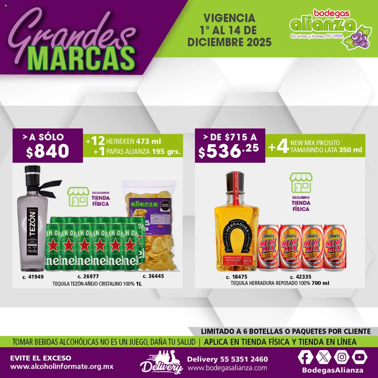 Nuevas ofertas de Bodegas Alianza válidas en toda la República Mexicana desde el 01.12.2025. ¡Encuentra las mejores ofertas en Bodegas Alianza catálogo Grandes Marcas! | Página: 12 | Productos: Tequila