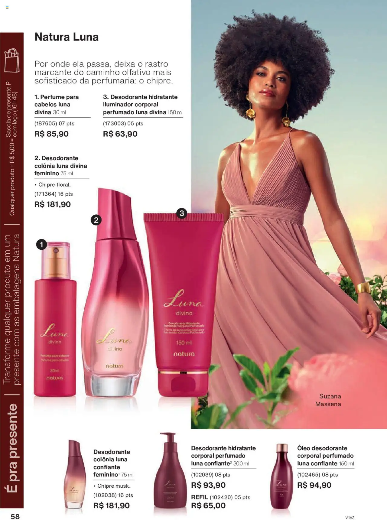 Natura Folheto - válido de 01.10.2025 | Página: 58 | Produtos: Perfume, Desodorante, Óleo, Iluminador