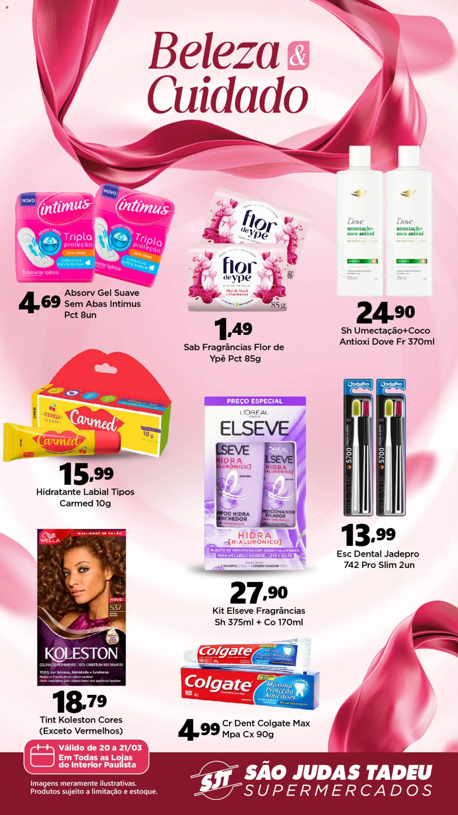 São Judas Tadeu Folheto - válido de 20.03.2026 | Página: 1 | Produtos: Coco, Cereja, Selador, Dove