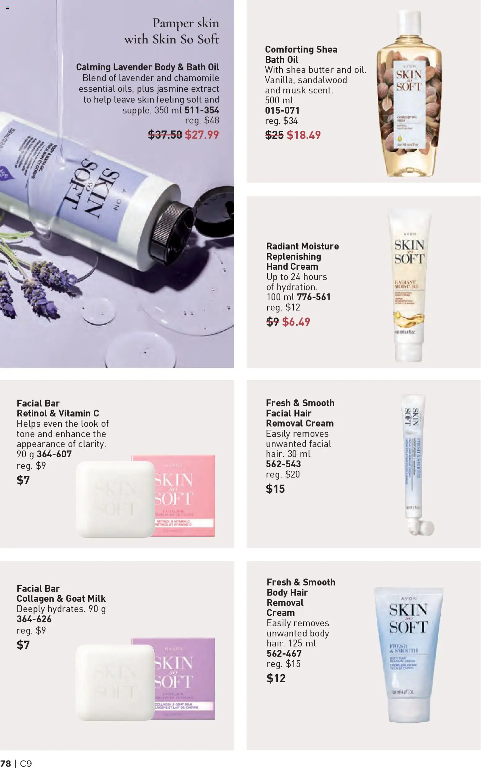 Avon flyer valid from 23.04.2026 | Page: 78 | Products: Cream, Hand cream, Milk, Butter