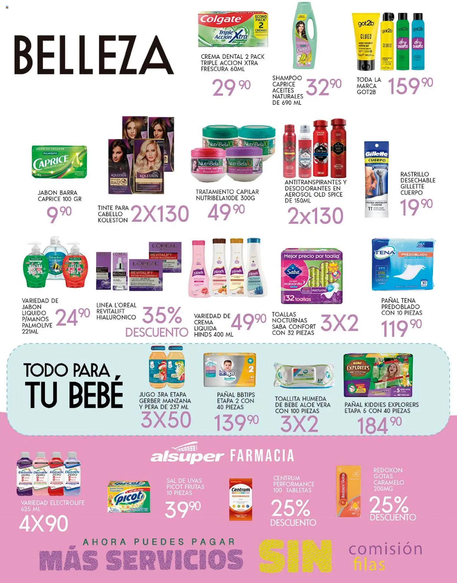 Nuevas ofertas de Alsuper válidas en toda la República Mexicana desde el 07.11.2025. ¡Encuentra las mejores ofertas en Alsuper folleto Zacatecas! | Página: 4 | Productos: Jabón líquido, Barra, Body, Toallas
