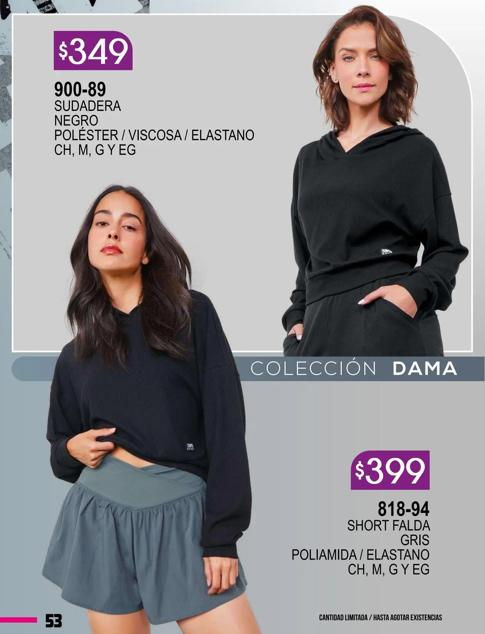 Nuevas ofertas de Cklass válidas en toda la República Mexicana desde el 08.01.2026. ¡Encuentra las mejores ofertas en Cklass catálogo Especial Supersport Dama! | Página: 54 | Productos: Sudadera, Falda, Short