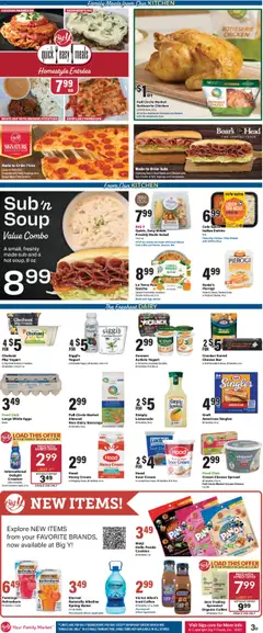 Big Y Weekly Ad - valid from 11.09.2025 | Page: 6 | Products: Spinach, Cheese, Pizza, Cream