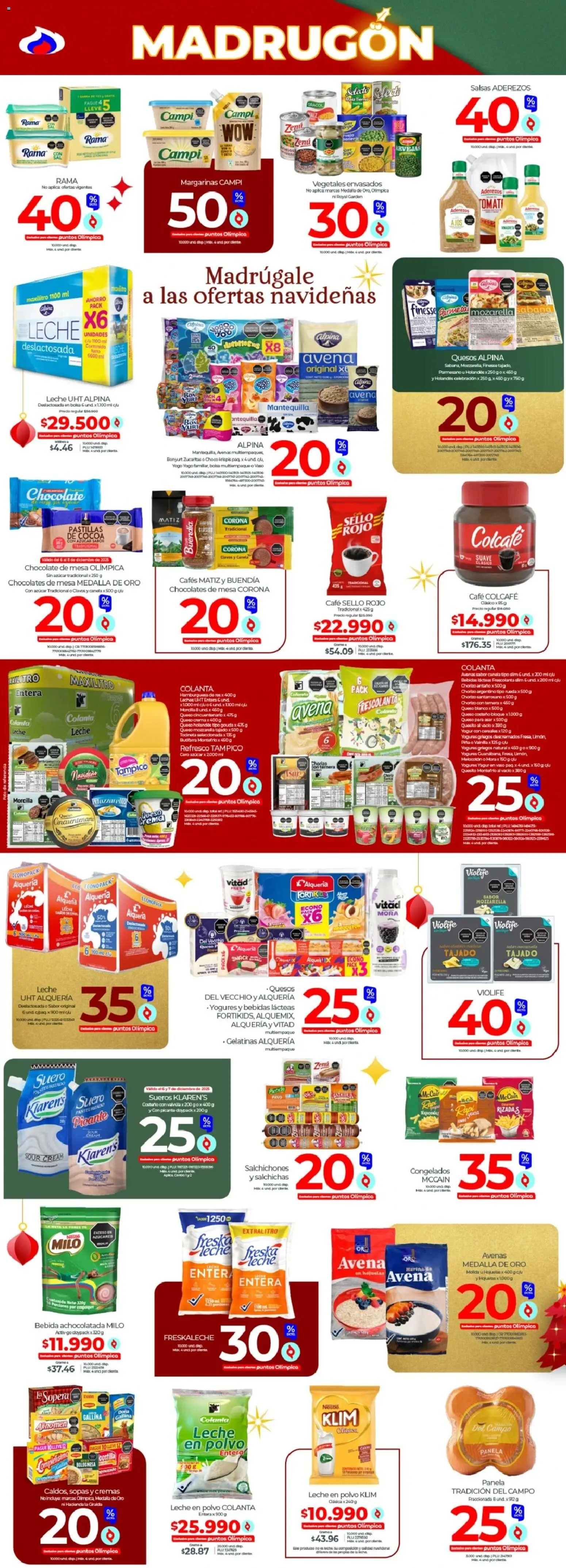 Olímpica revista - valida desde el 06.12.2025 | Página: 2 | Productos: Mesa, Chorizo, Yogur, Café