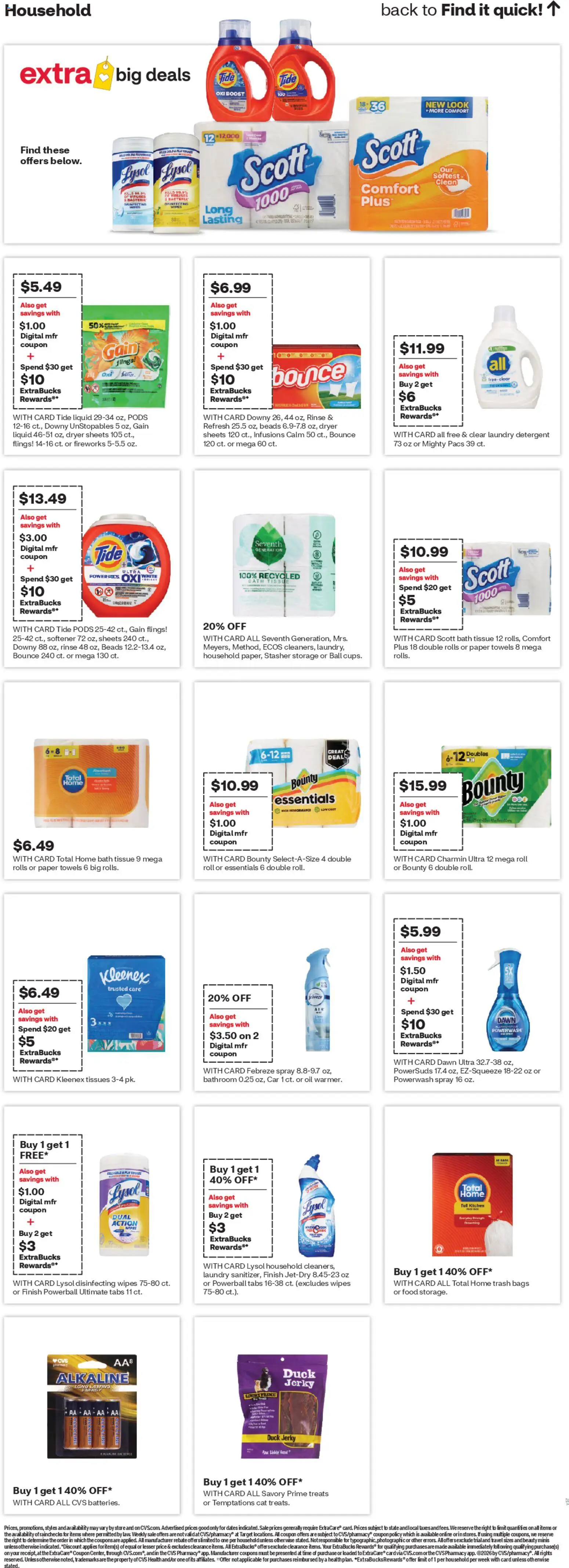 CVS Pharmacy Weekly Ad - WA - valid from 01.03.2026 | Page: 18 | Products: Bath, Oil, Detergent, Dryer