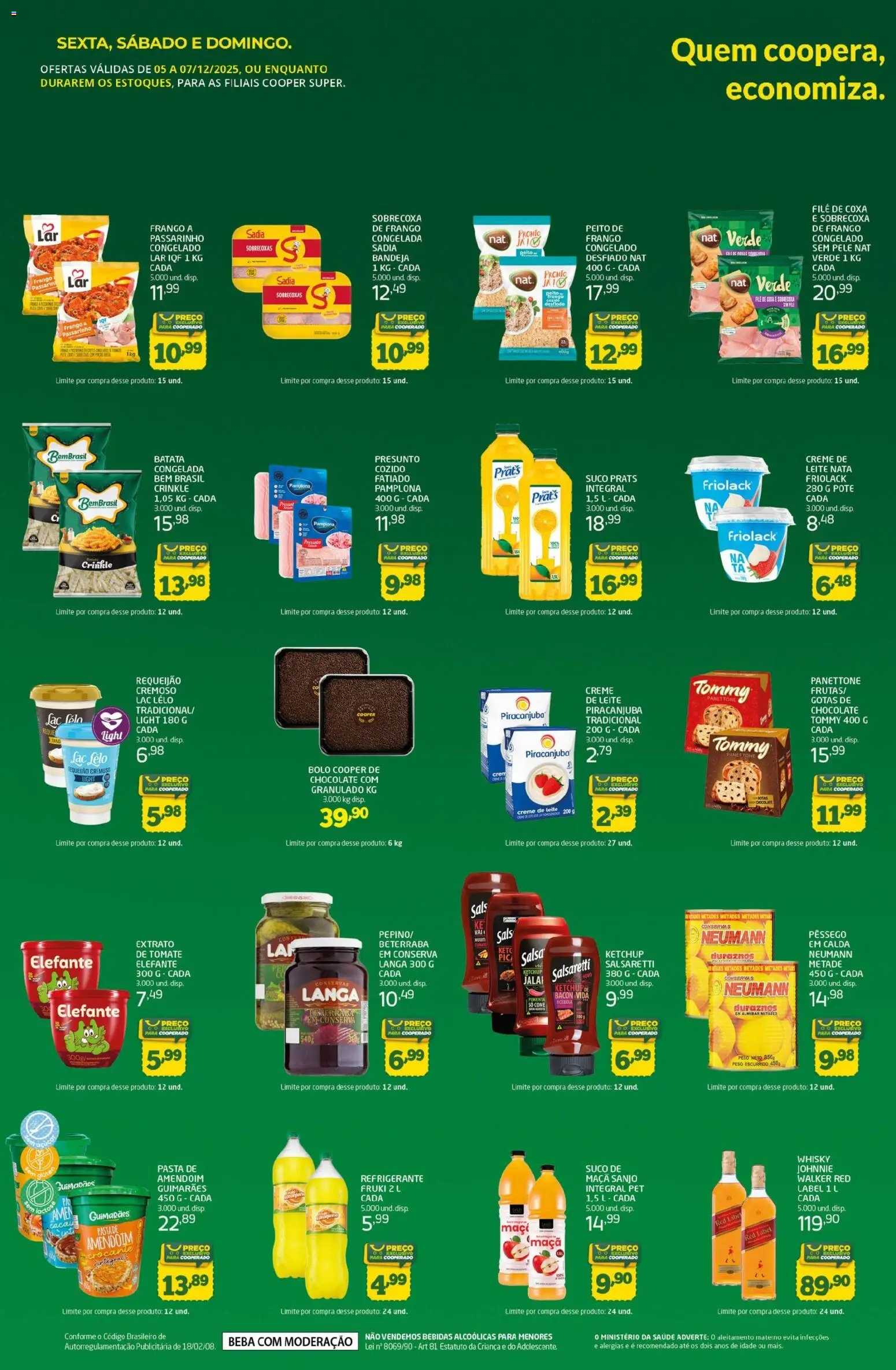 Cooper Folheto - válido de 05.12.2025 | Página: 2 | Produtos: Amendoim, Nata, Bolo, Suco prats