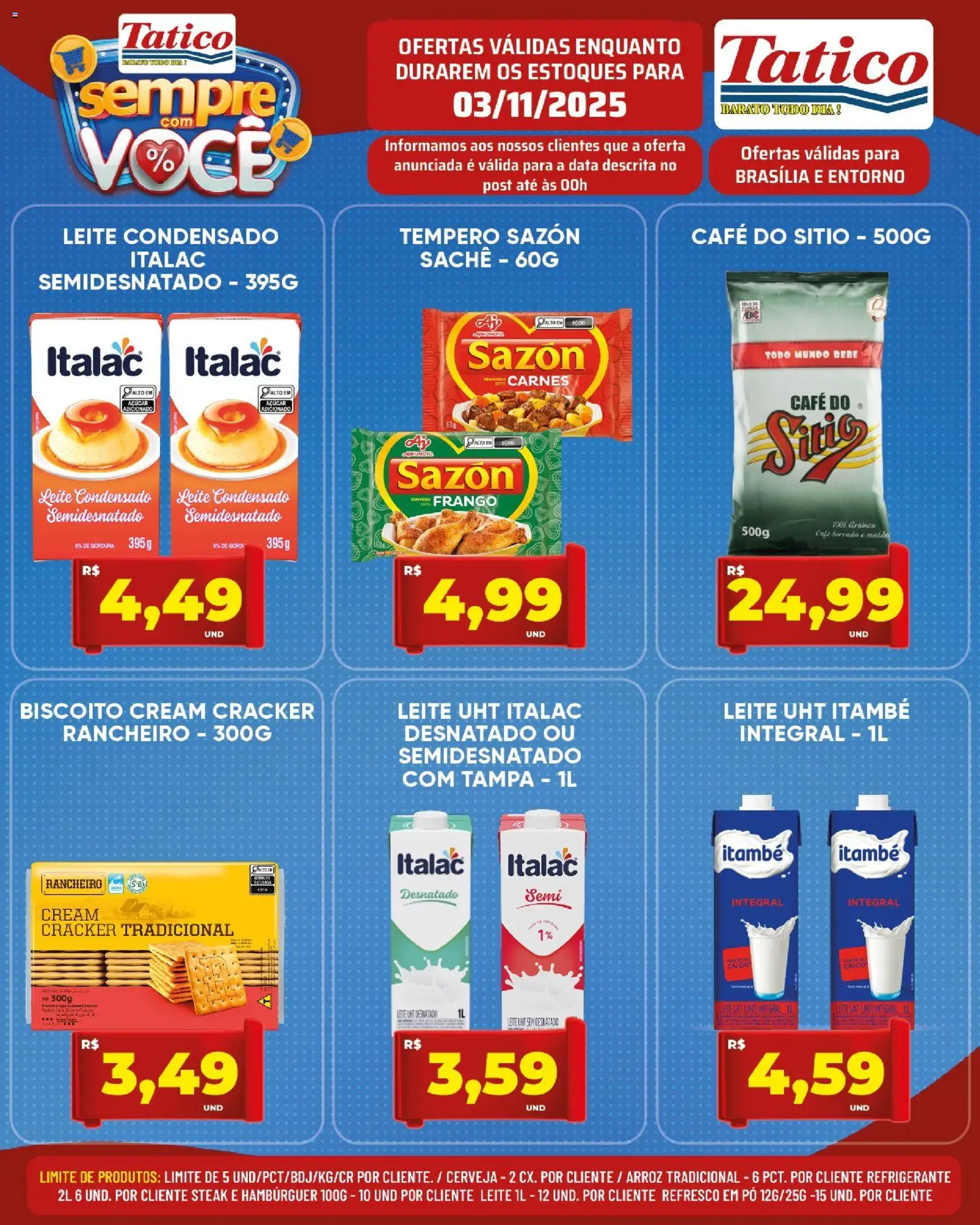 Tatico Folheto - válido de 03.11.2025 | Página: 4 | Produtos: Refresco, Café, Cerveja, Hambúrguer