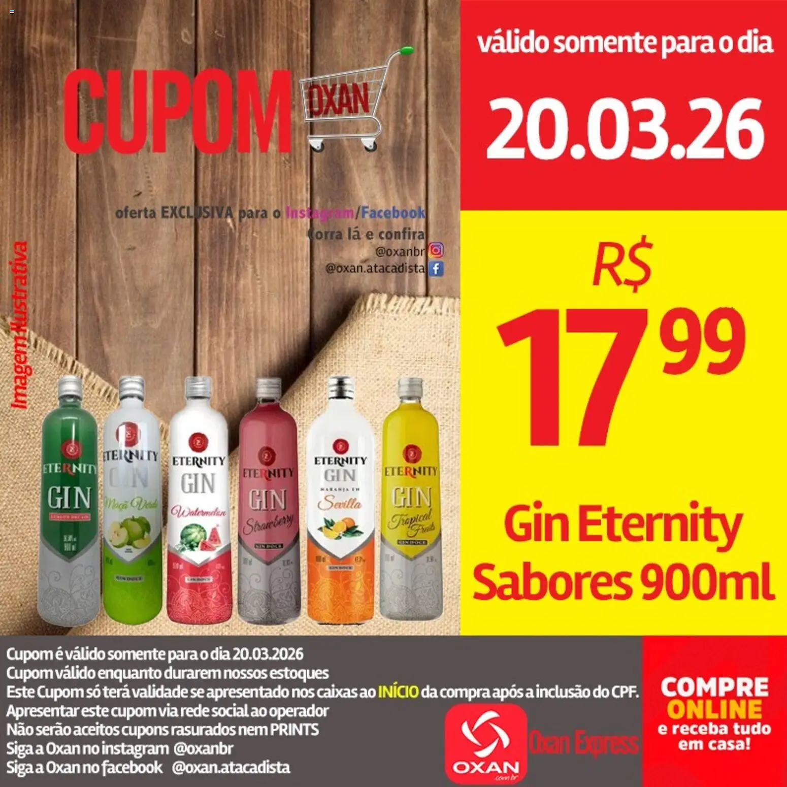 Oxan Atacadista Folheto - válido de 20.03.2026 | Página: 10 | Produtos: Gin, Gin eternity